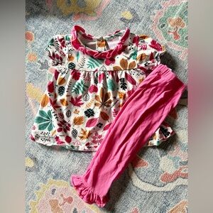 Stitchy Fish leaves outfit